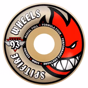 Spitfire Wheels Radial Full Formula Four Soft Sliders 54mm 93 duro