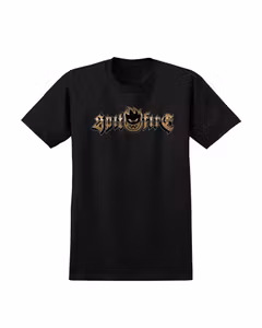 T-Shirt Spitfire Gold Chrome Black