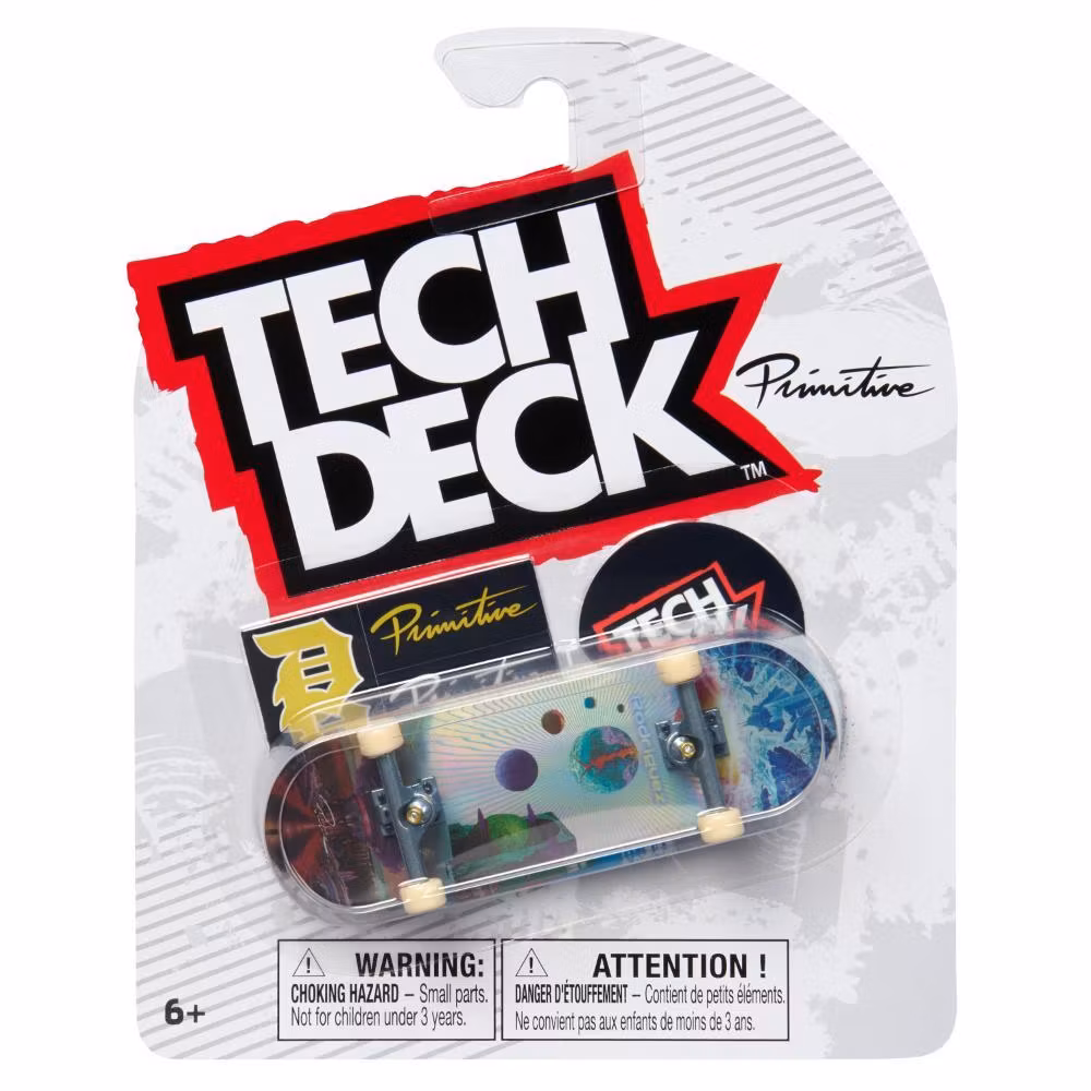Tech Deck Primitive Paul Rodriguez New Worlds 96mm – Complete Fingerboard packaging - Nordic Skateboard Supply