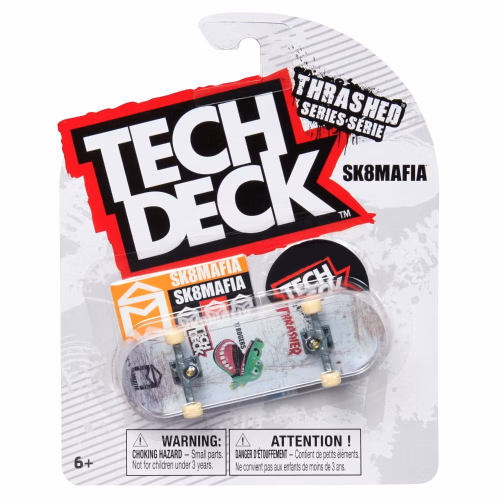 Tech Deck Sk8Mafia TJ Rogers Happy Rogers 96mm – Complete Fingerboard packaging - Nordic Skateboard Supply