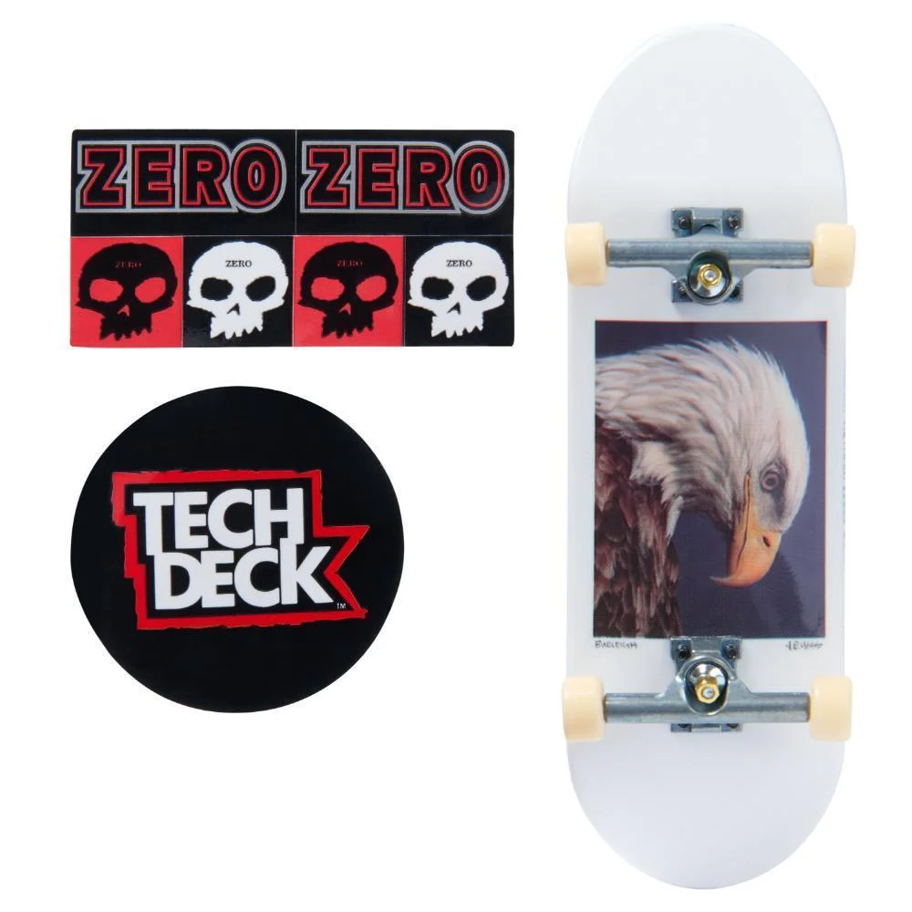 Tech Deck Zero Burleigh Hess Nature Bald Eagle 96mm – Complete Fingerboard - Nordic Skateboard Supply