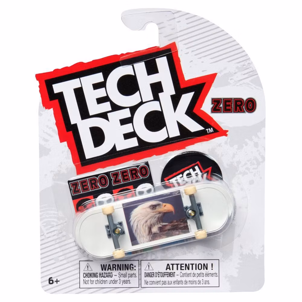 Tech Deck Zero Burleigh Hess Nature Bald Eagle 96mm – Complete Fingerboard packaging - Nordic Skateboard Supply