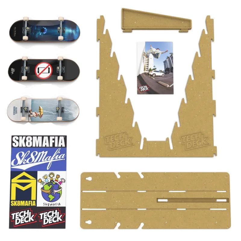 Tech Deck Sk8Mafia Board Display with 3 x 96mm Fingerboards parts - Nordic Skateboard Supply