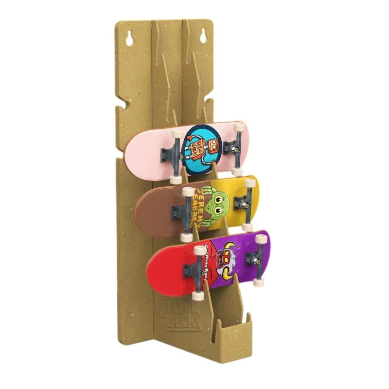 Tech Deck Toy Machine Board Display with 3 x 96mm Fingerboards board stand - Nordic Skateboard Supply