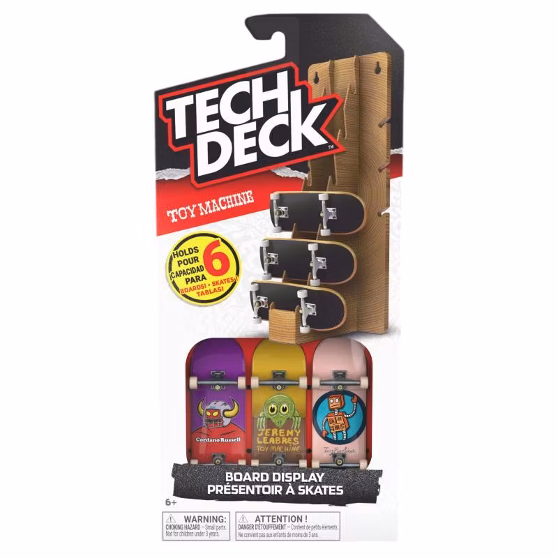 Tech Deck Toy Machine Board Display with 3 x 96mm Fingerboards - Nordic Skateboard Supply