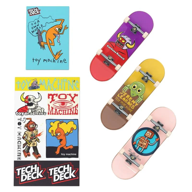 Tech Deck Toy Machine Board Display with 3 x 96mm Fingerboards items - Nordic Skateboard Supply