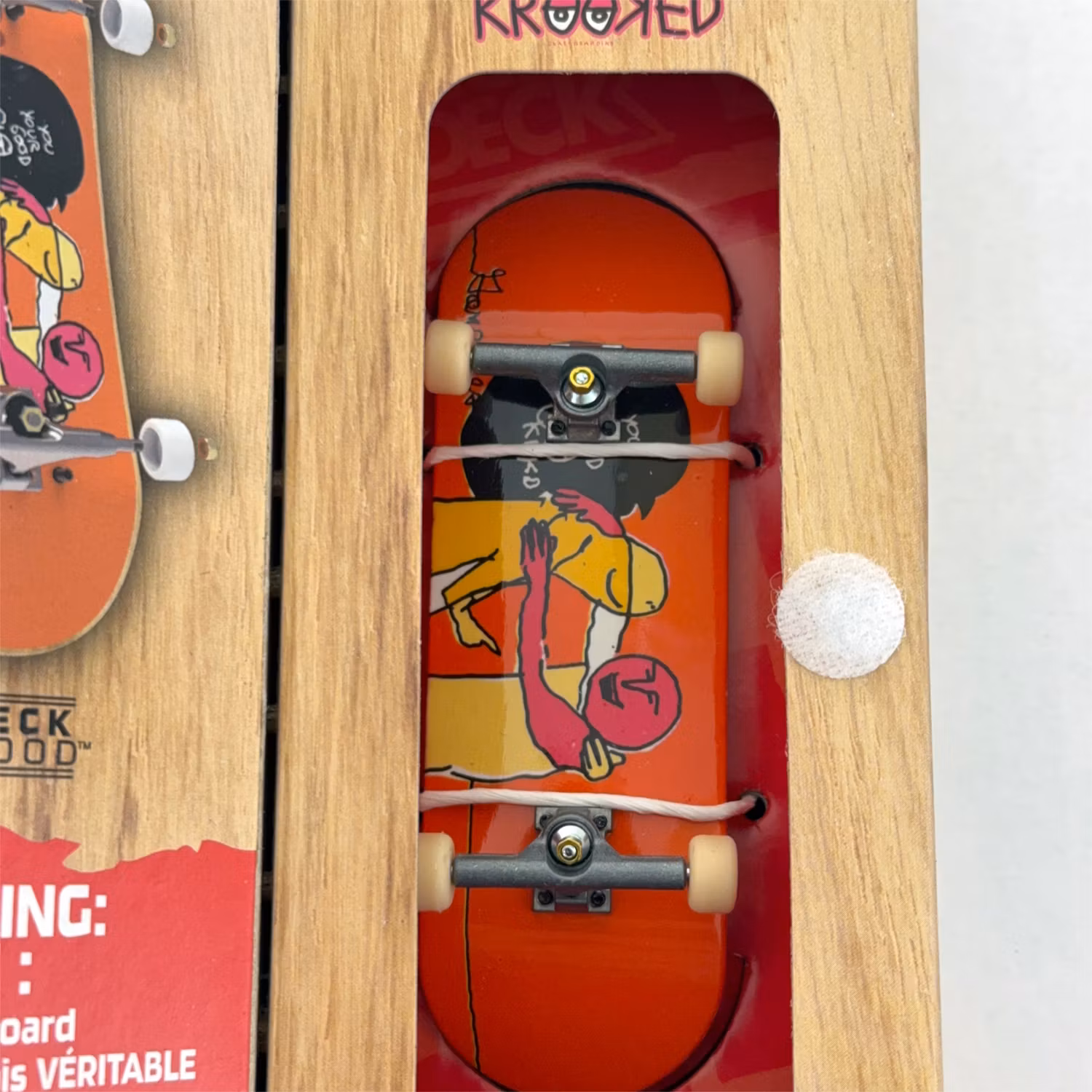 Tech Deck Performance Series Krooked Gonz Your Good – Complete Fingerboard graphic close - Nordic Skateboard Supply