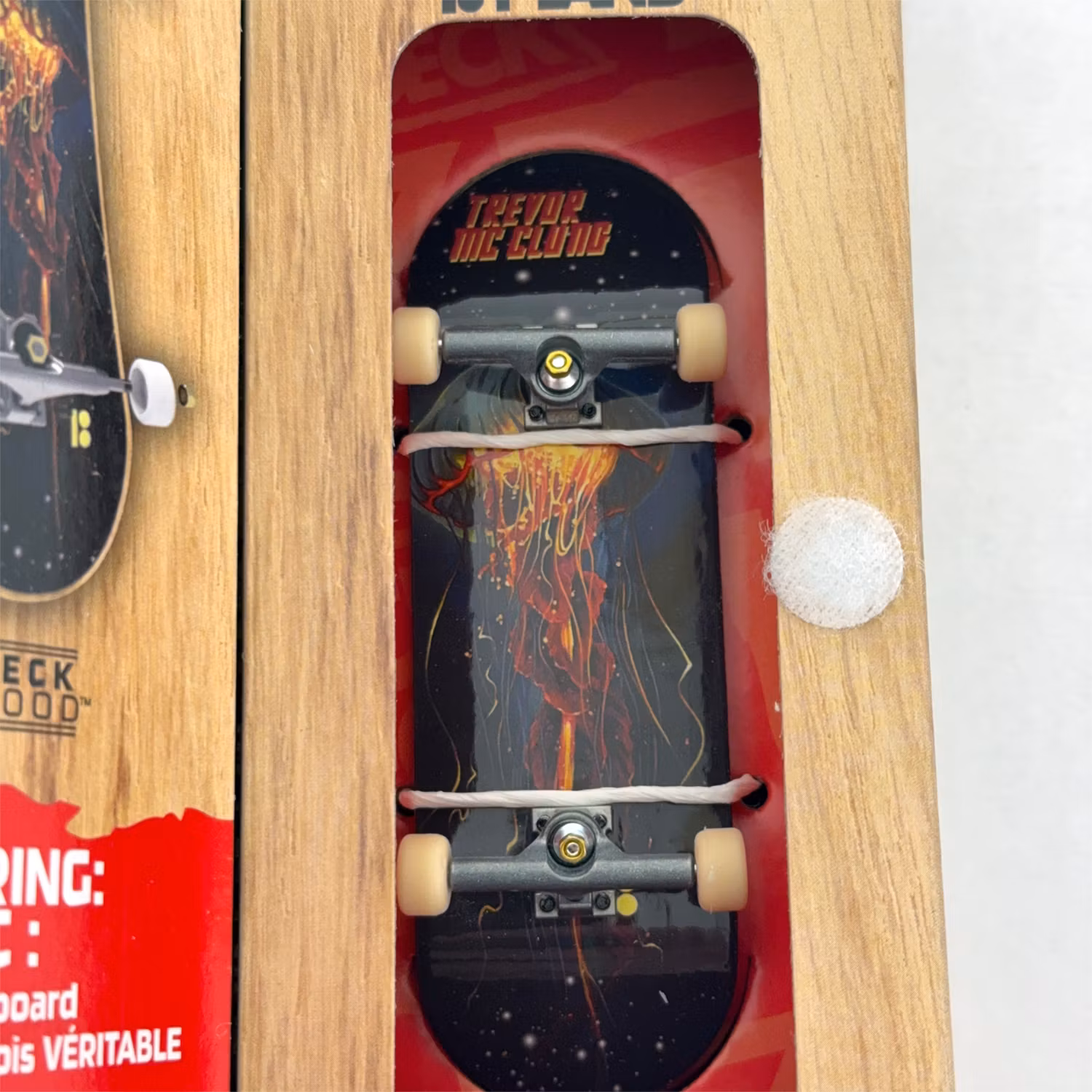 Tech Deck Performance Series Plan B Trevor Mc Clung Jellyfish – Complete Fingerboard graphic close - Nordic Skateboard Supply