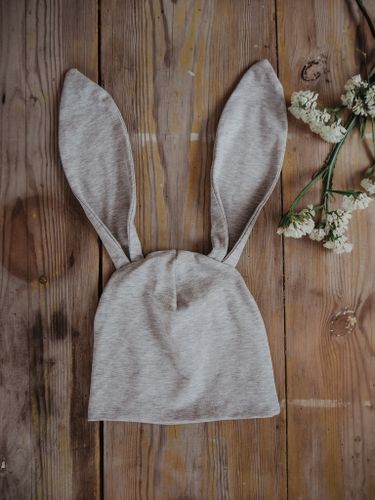 BUNNY BEANIE 2,5-10 år YEARS LIGHT GREY PAPIJJON SWEDEN
