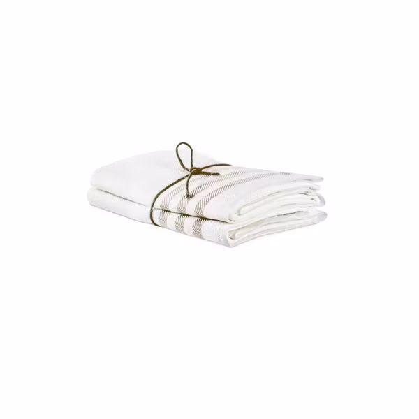 Handduk i linne 2-pack DIAGONAL NATUR