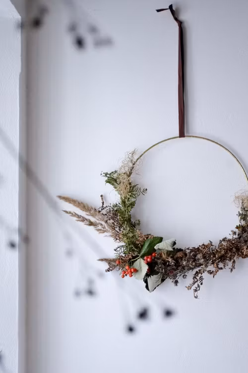 DEKORATIONSRING ANTIK GULD MELLAN