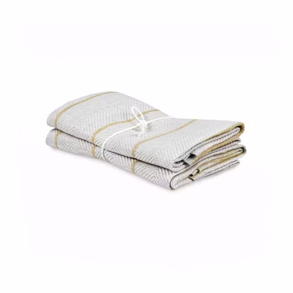 Handduk i linne 2-pack MARULK OCKRA