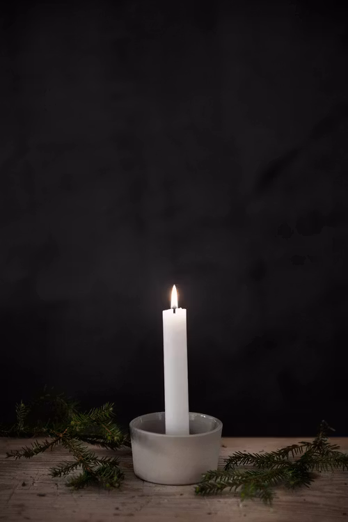Ljusstake  i stengods NATUR ERNST