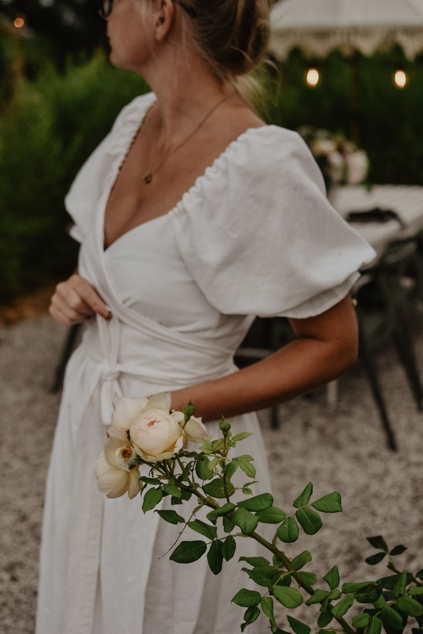 PUFFY DRESS - WHITE