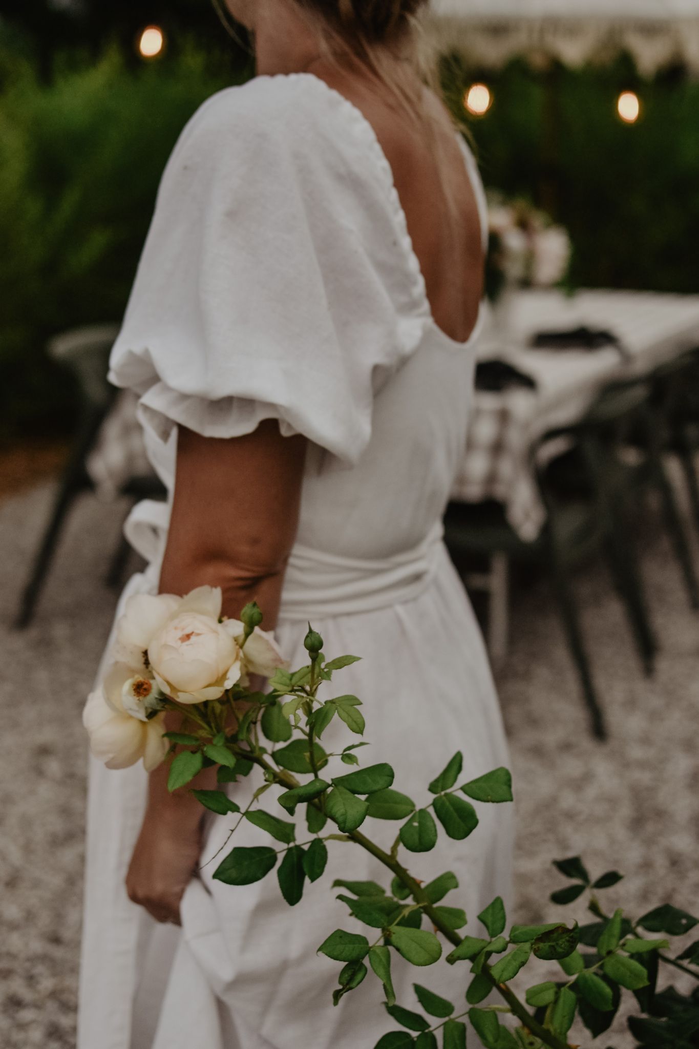 PUFFY DRESS - WHITE