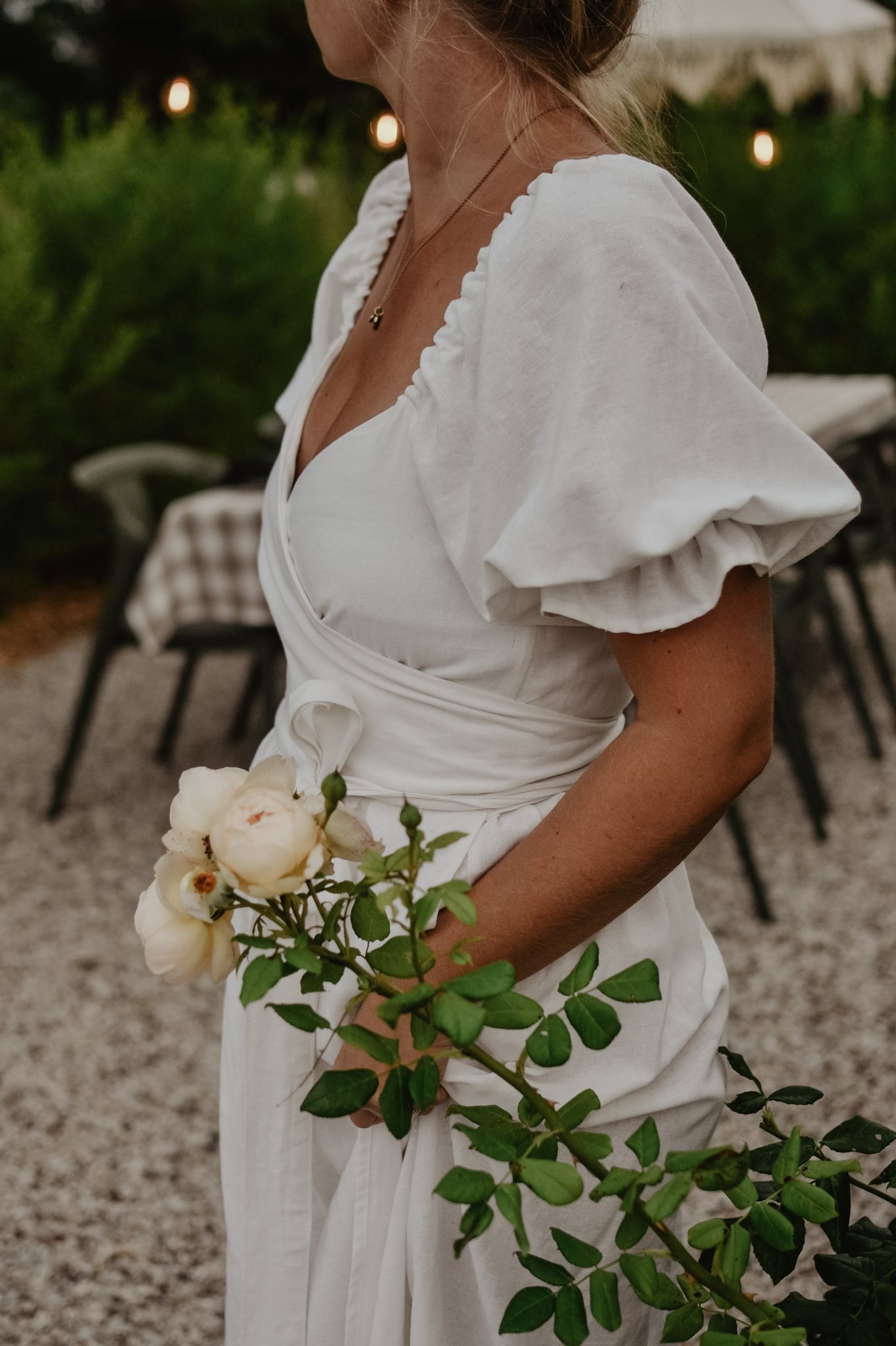 PUFFY DRESS - WHITE