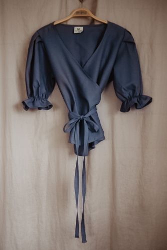 PUFFY TOP - DUSTY BLUE