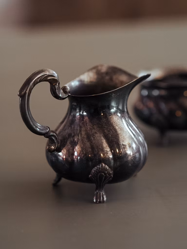 Gräddkanna i nysilver VINTAGE