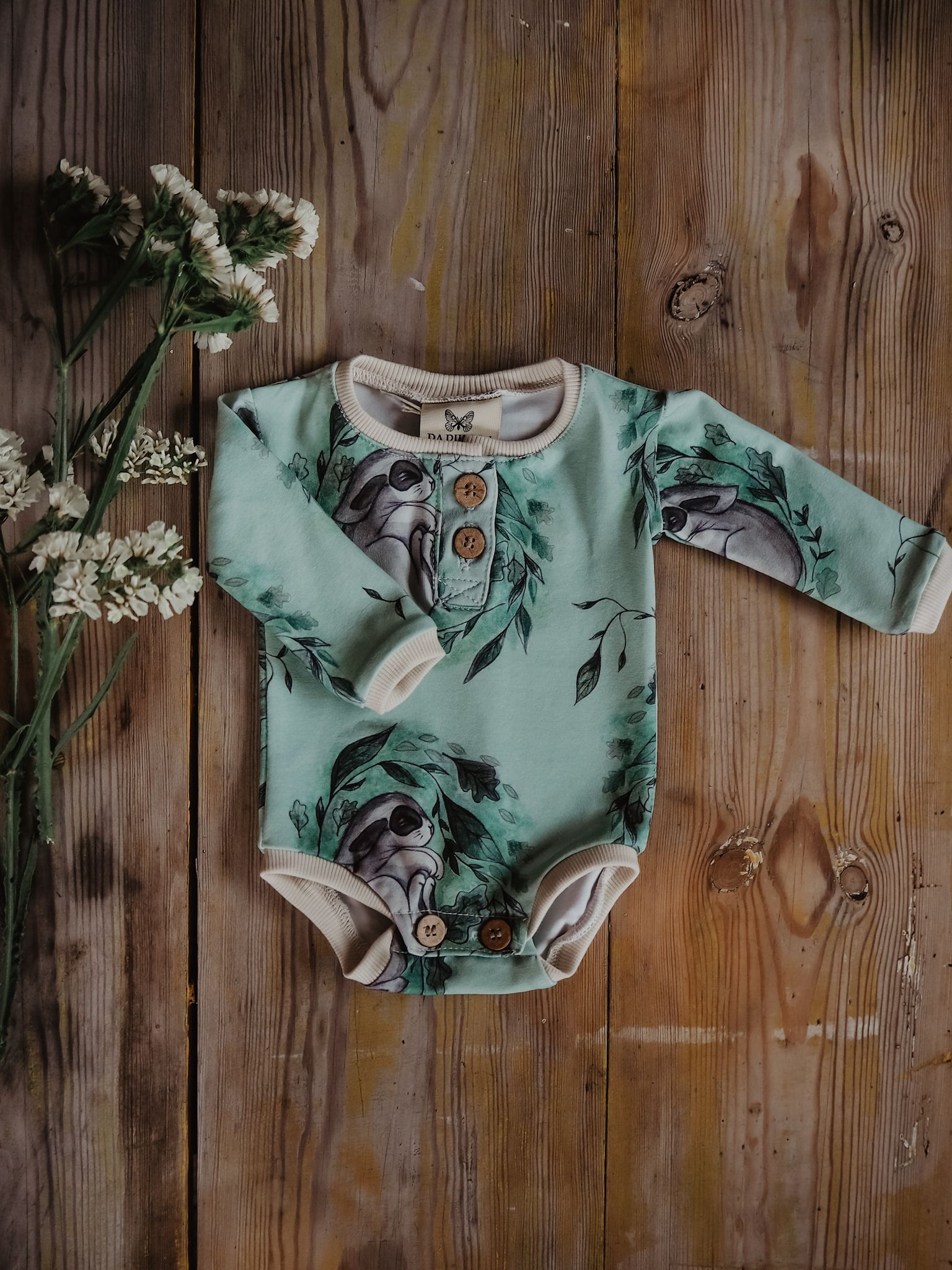 SUSSE BABYBODY GREEN PAPIJJON SWEDEN