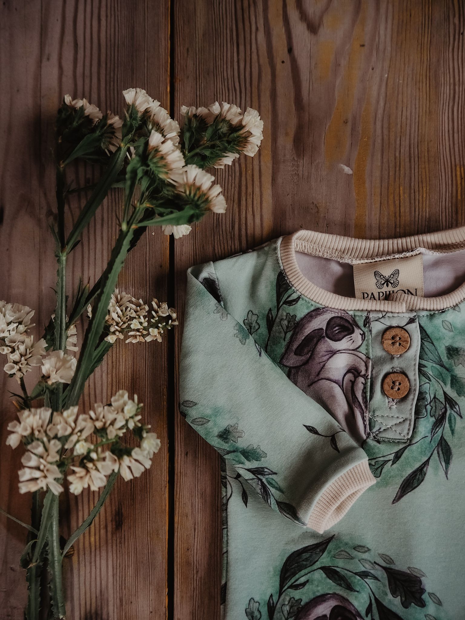 SUSSE BABYBODY GREEN PAPIJJON SWEDEN