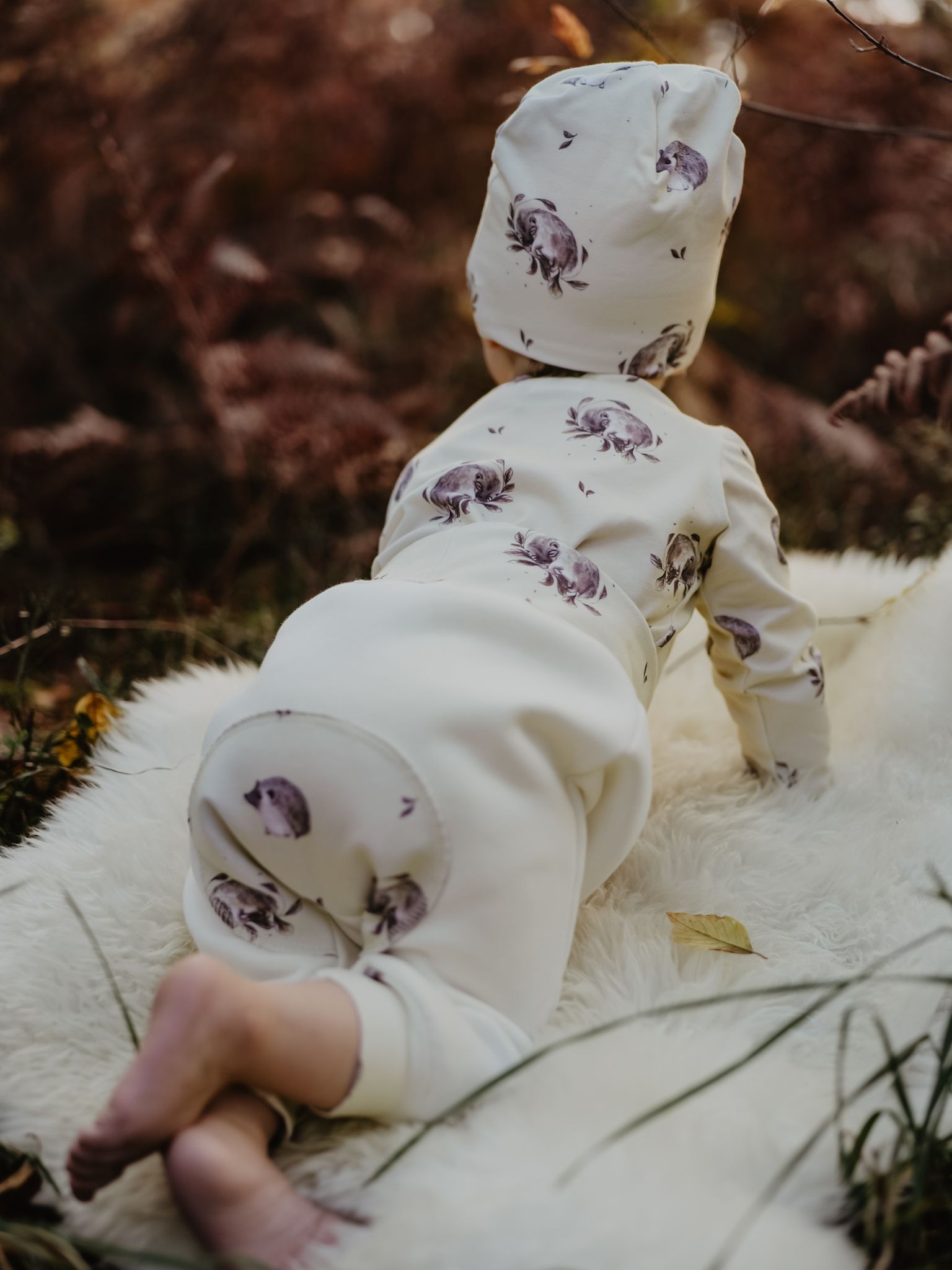 IGELKOTT BABYPANTS SWEATSHIRT VANILJGUL