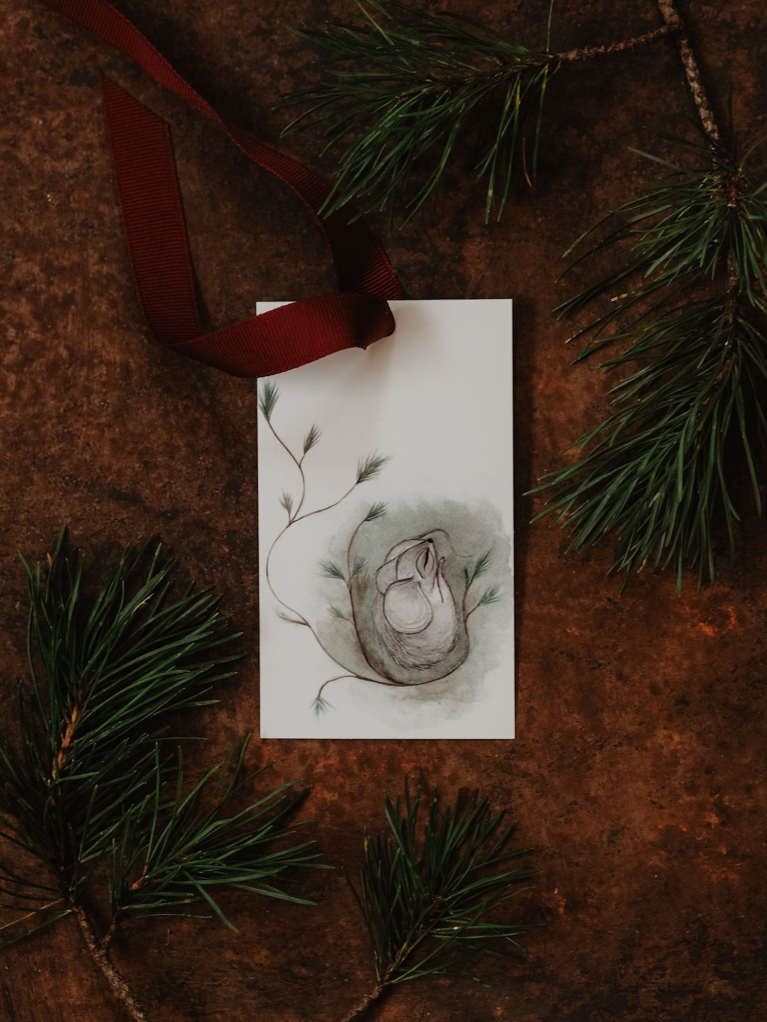 Julklappsetiketter - 4 st