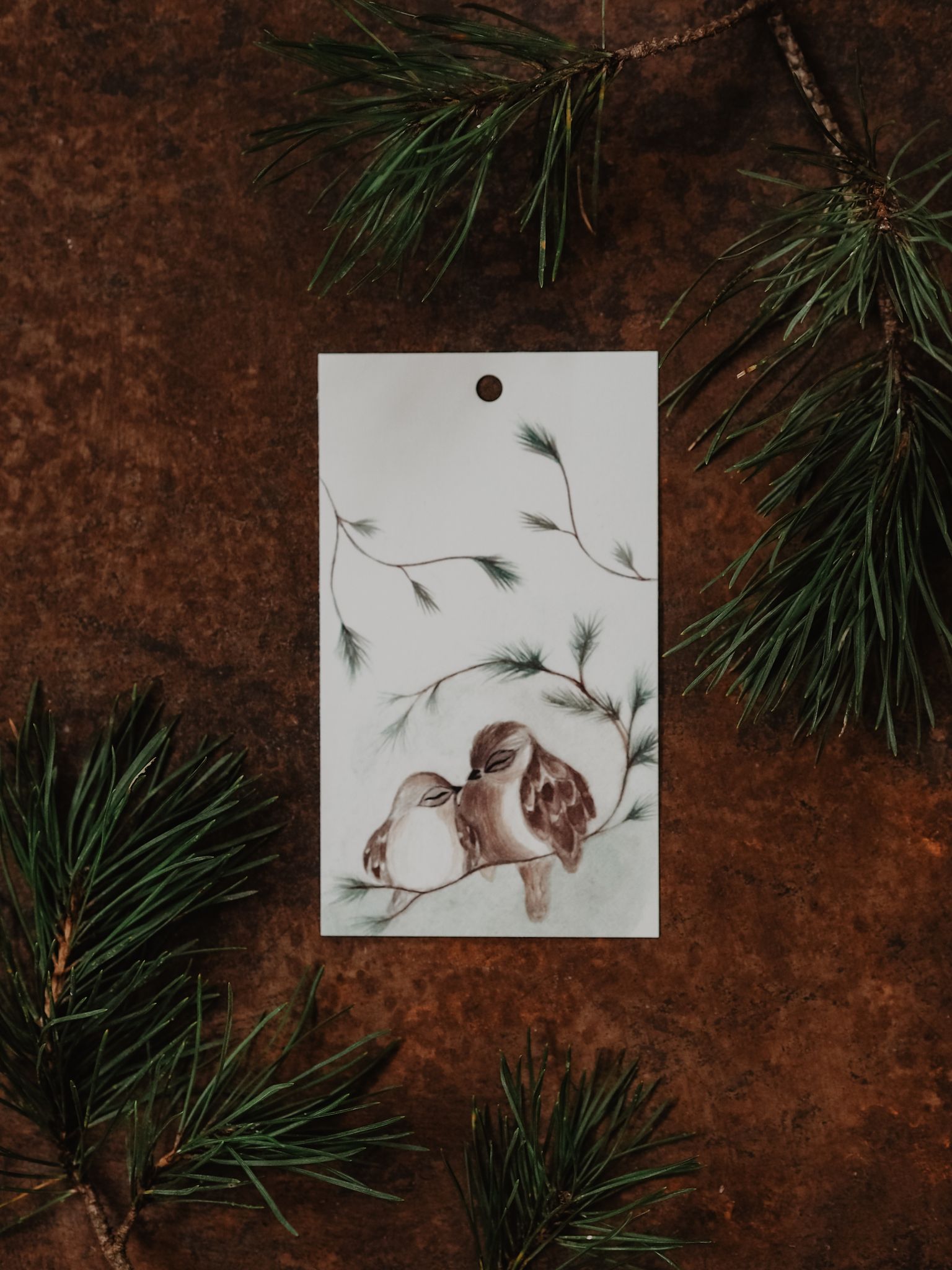 Julklappsetiketter - 4 st
