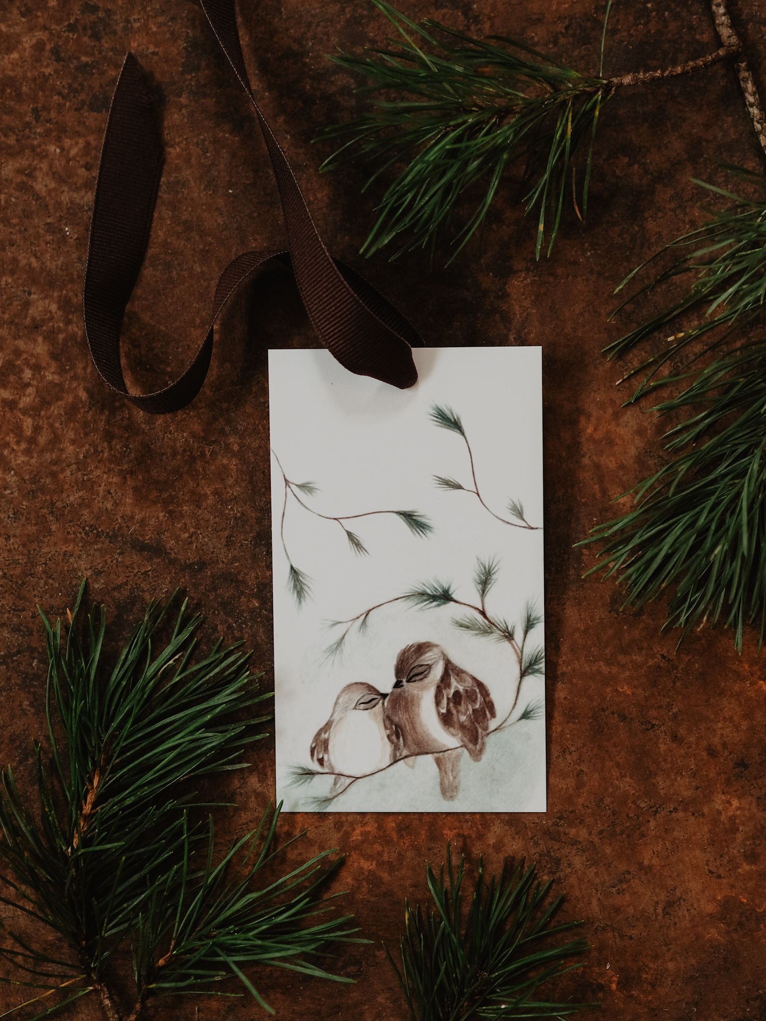 Julklappsetiketter - 4 st