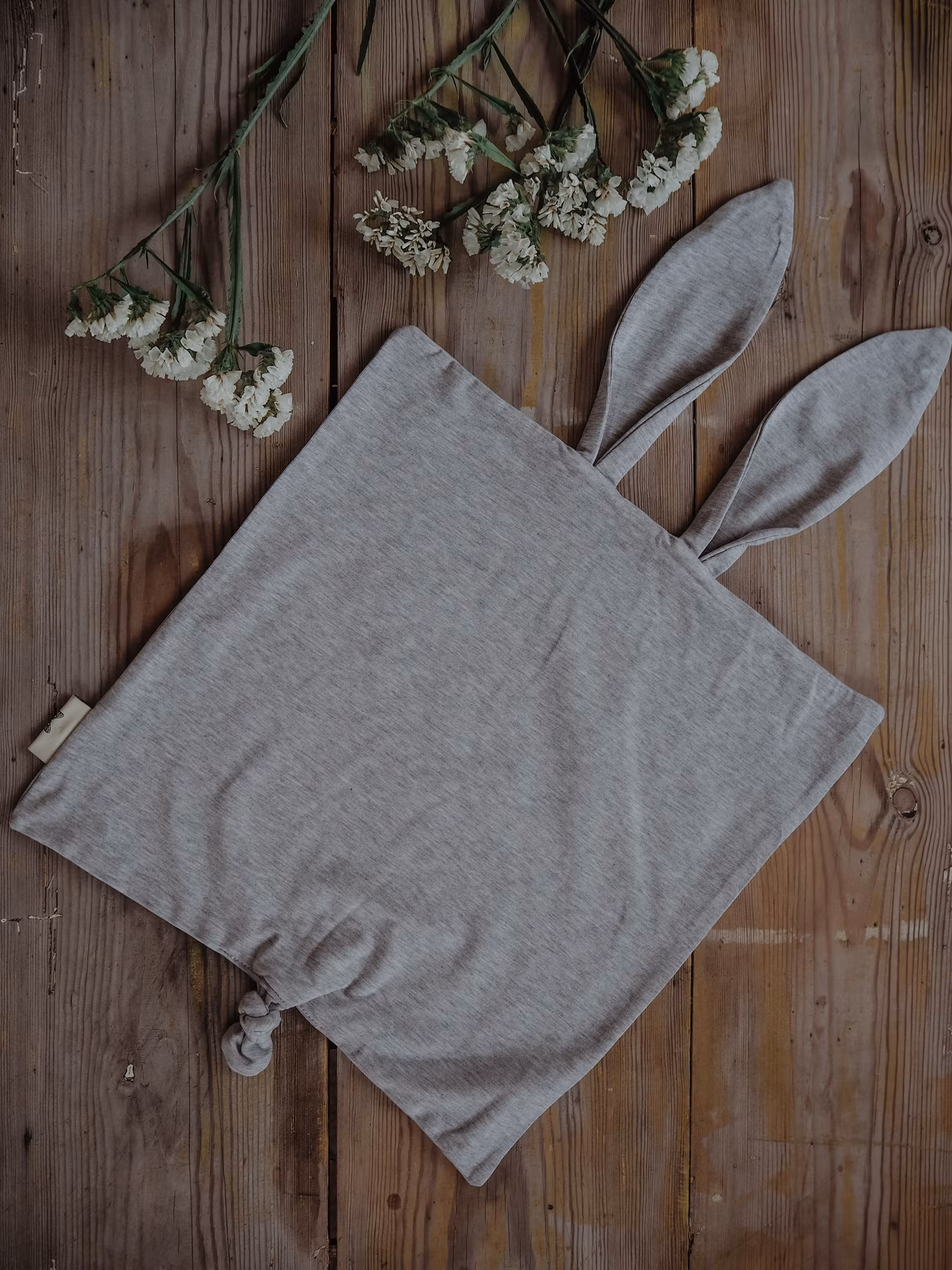 LONG EAR BABYBLANKET LIGHT GREY