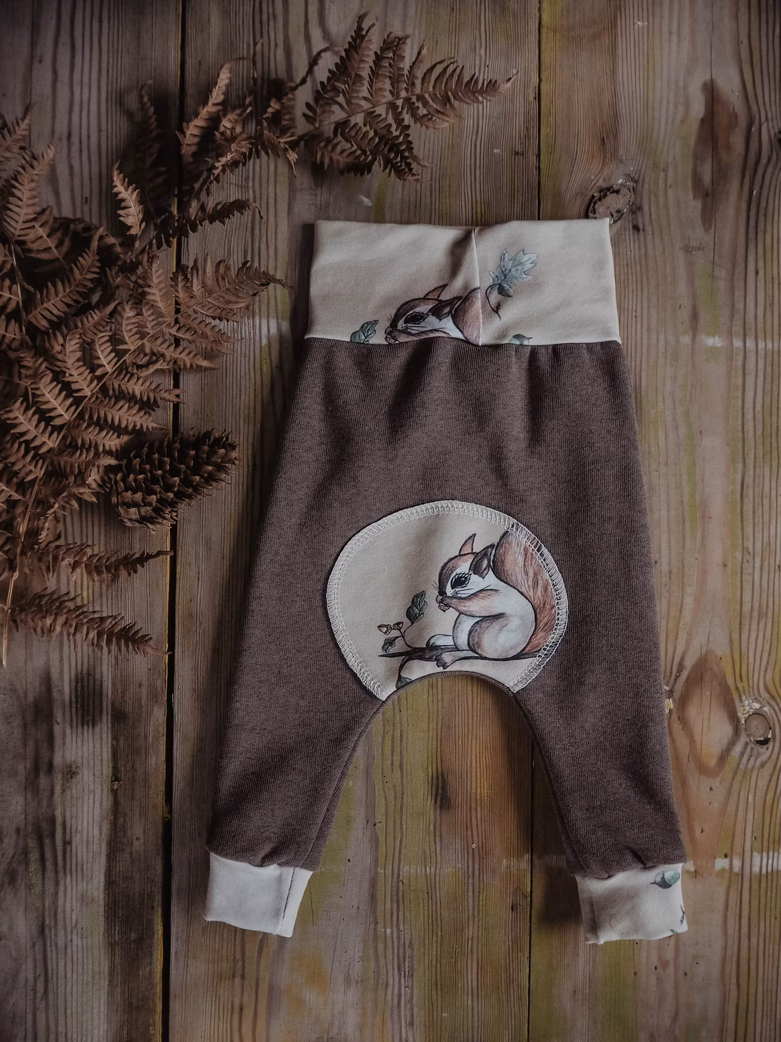 EKORRE BABYPANTS SWEATSHIRT - DARK BROWN