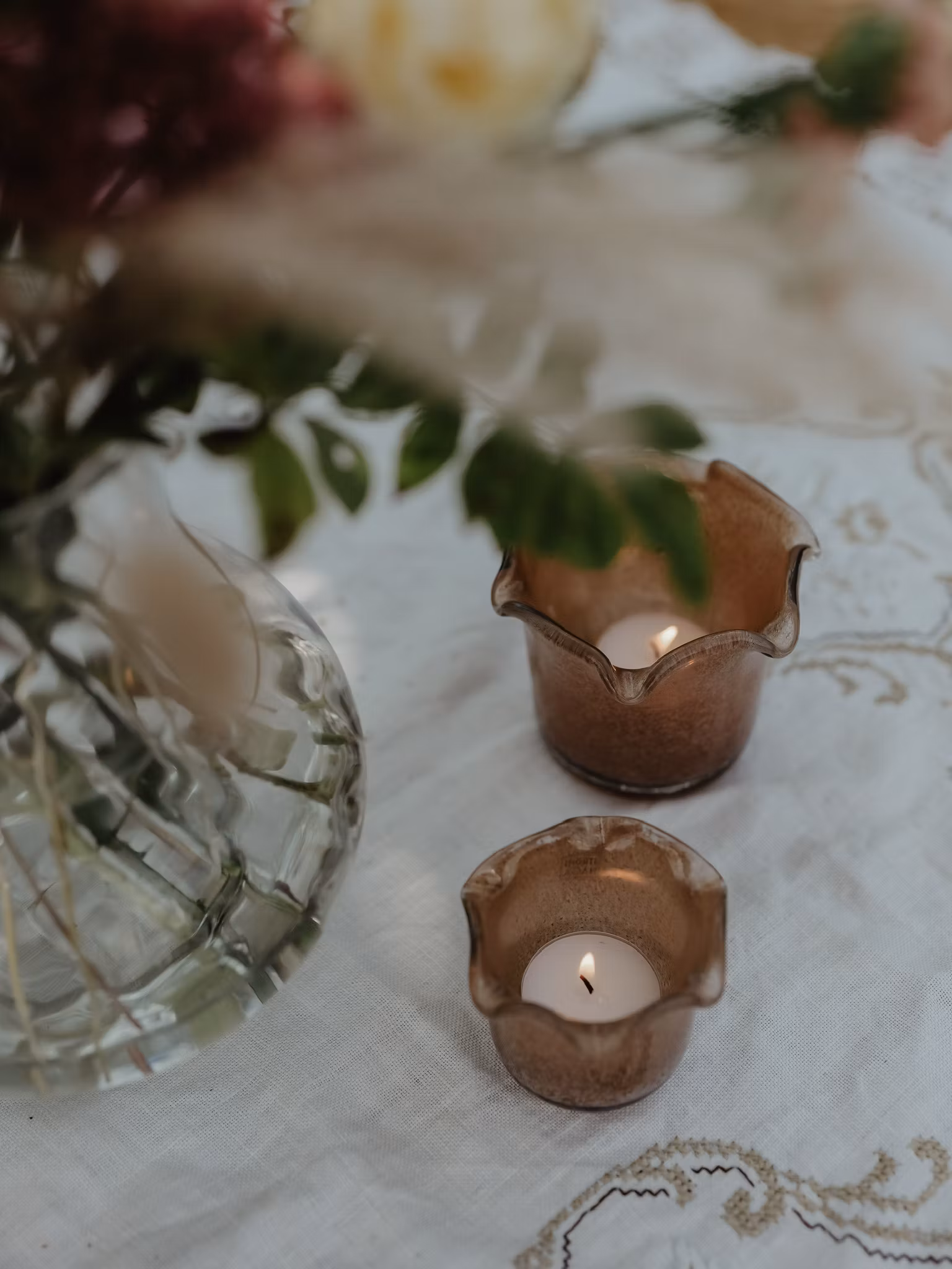 Ljuslykta vågig - STOR LJUSBRUN