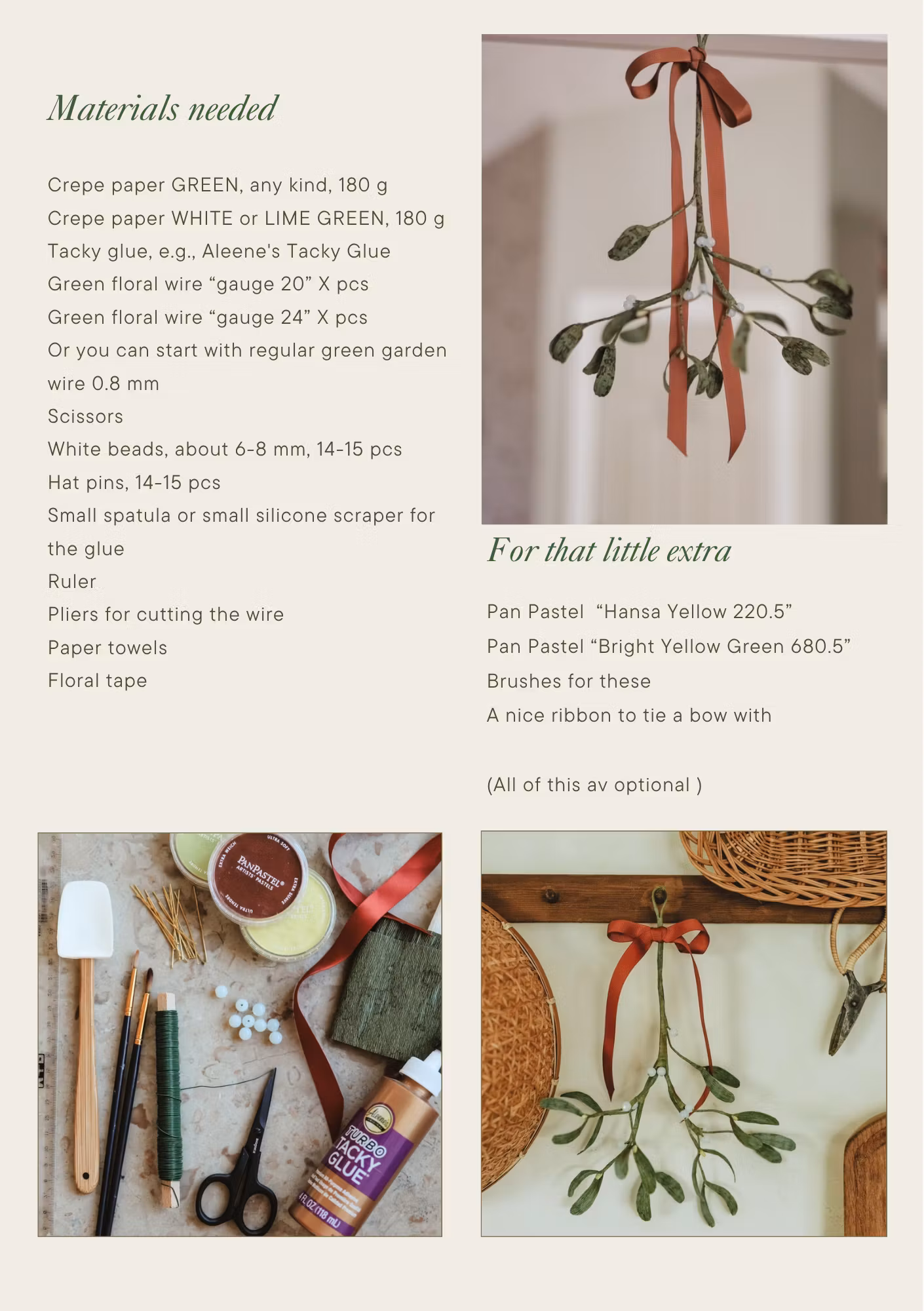 PAPER MISTLETOE- digital tutorial (english)