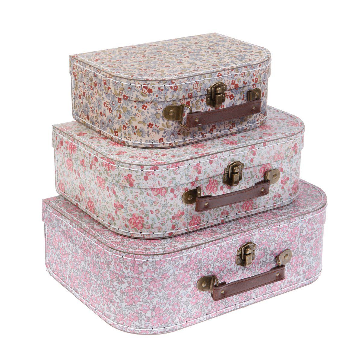 Resväska VINTAGE FLORAL stor