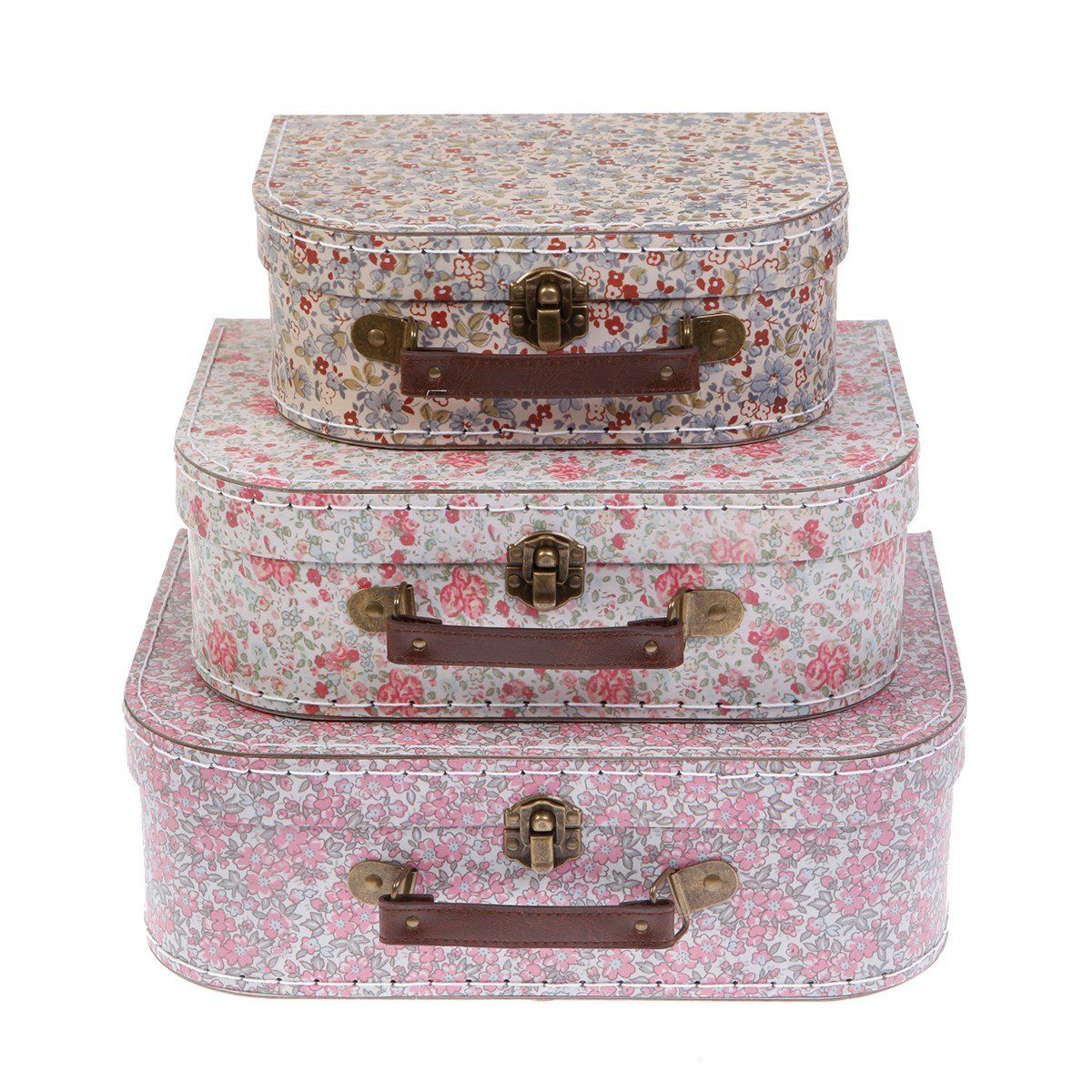 Resväska VINTAGE FLORAL stor