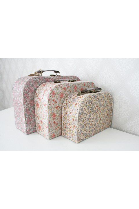Resväska VINTAGE FLORAL stor