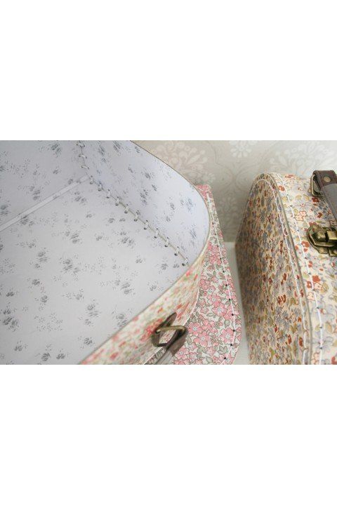 Resväska VINTAGE FLORAL stor