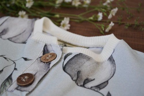 RABBIS BABYBODY LIGHT GREY PAPIJJON SWEDEN