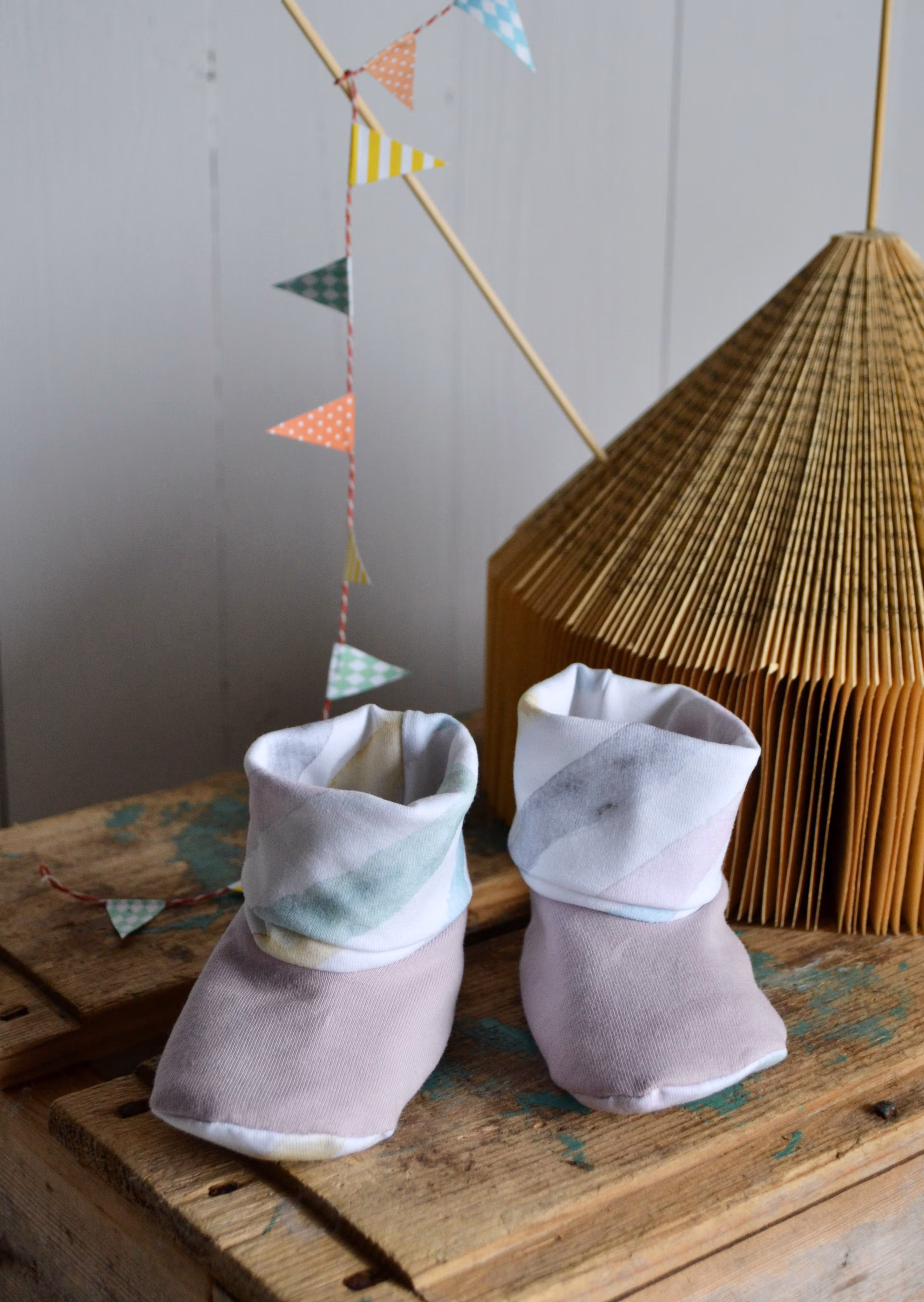 WATERCOLOR STRIPE BABYTOSSOR DUSTY PINK