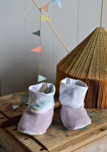WATERCOLOR STRIPE BABYTOSSOR DUSTY PINK