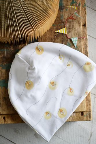 LIGHT CHAIN KIDS BEANIE 1-2,5 YEARS OFFWHITE