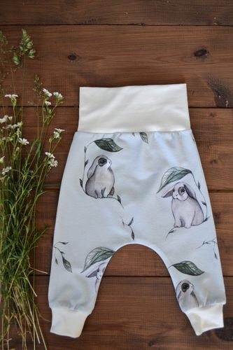 RABBIS BABYPANTS LIGHT GREY
