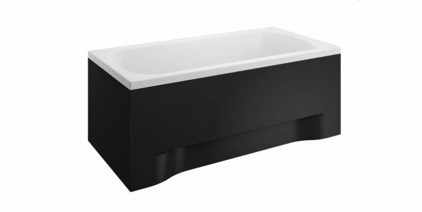 Badkar Kornelia black 70x130 cm