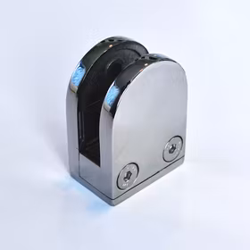 Rostfri glasräckesklämma