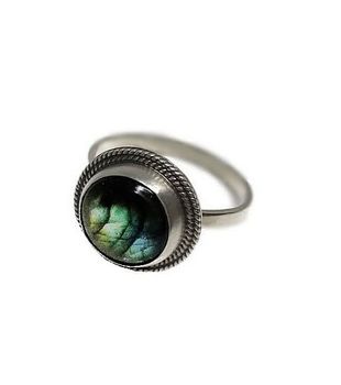Labradorit ring silver