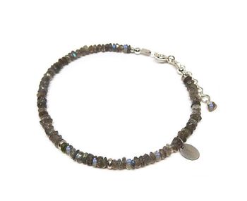 Labradorit armband silver
