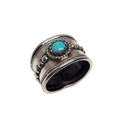 Bred Turkos ring silver