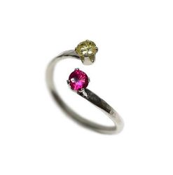Öppen silverring Cubic Zirconia
