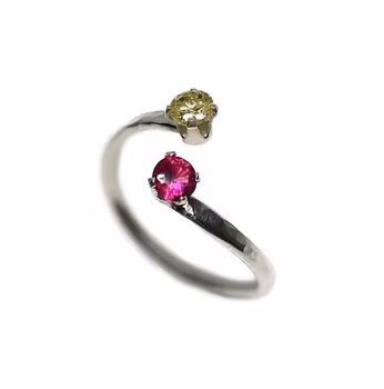 Öppen silverring Cubic Zirconia