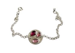 Rhodolit Granat armband silver