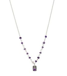 Ametist halsband 925 silver